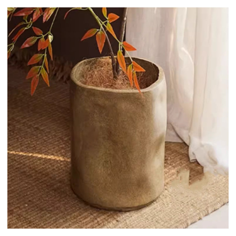Modern Magnesium Planter, 12.2" H x 9" W x 9" D