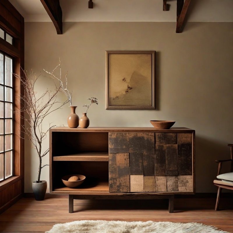 Solid Wood ideboard.
