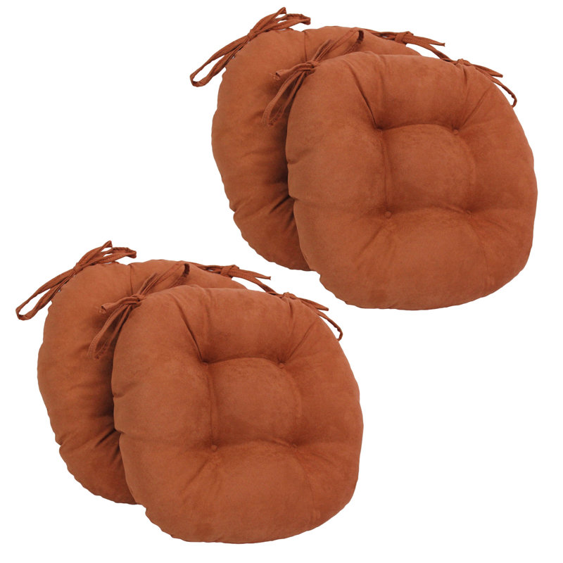 Outdoor 3.5'' Dining Chair Seat Cushion, Spice