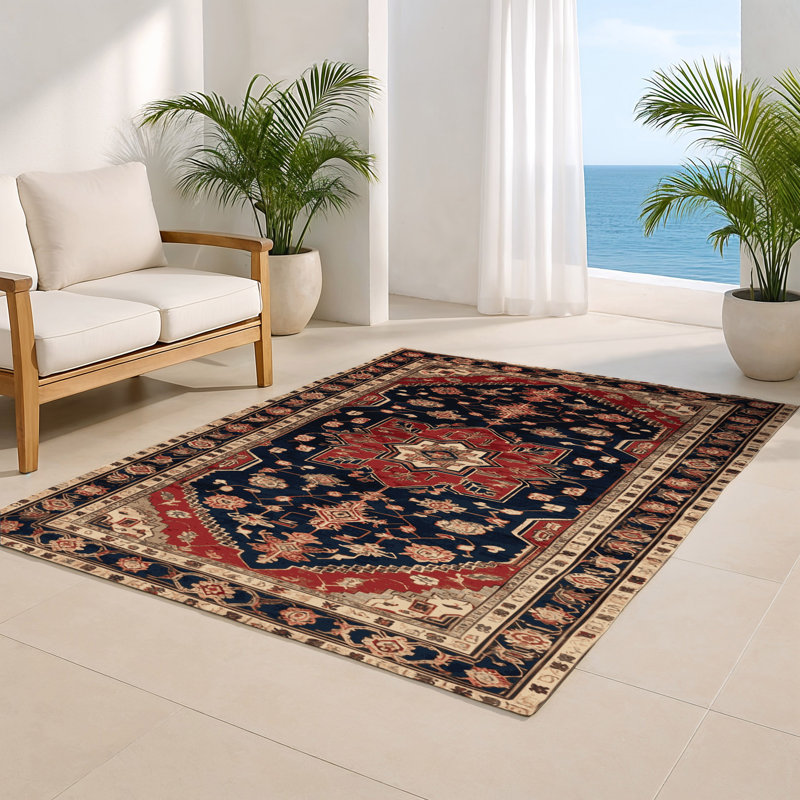 Tapis turc intérieur et extérieur brun, Rectangulaire 2 pi x 3 pi