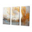 Ensemble de salon art mural doré et beige Soft Wave Paint III-646747618-646747616