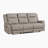 Cloran 86" Modern & Contemporary Polished Microfiber Double Reclining Sofa with Stylish Contrast Piping-1334036141
