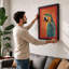Macaw Portrait Modern - Framed Print-1185091785-1185091781