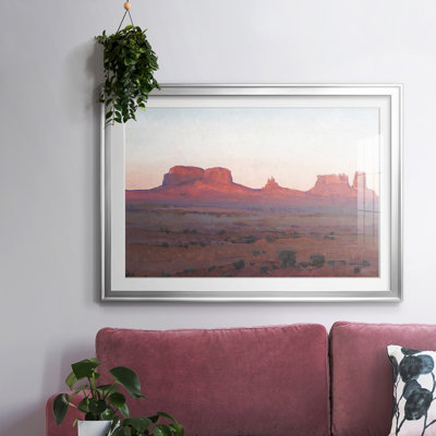 Red Rocks At Dusk II, reproduction d'art encadrée