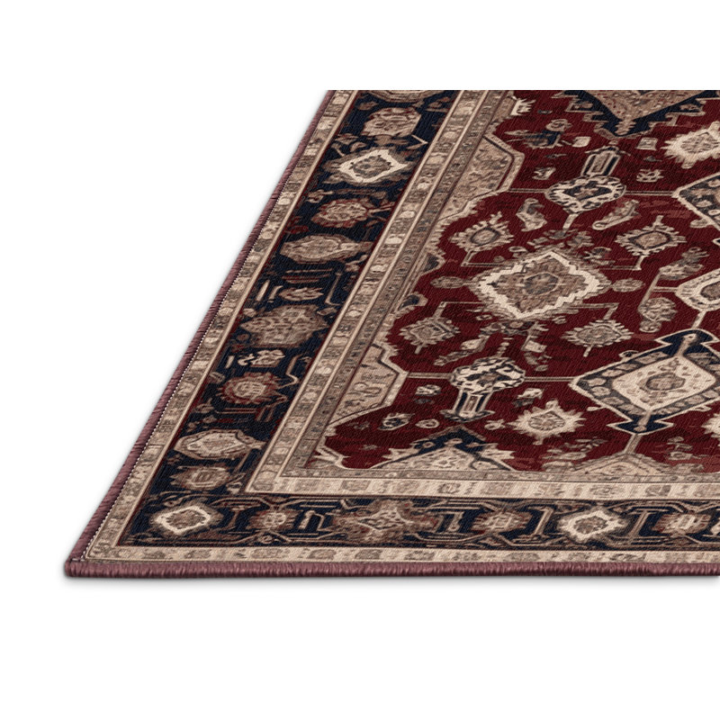 Tapis brun lavable à la machine, Rectangulaire 8 pi x 12 pi