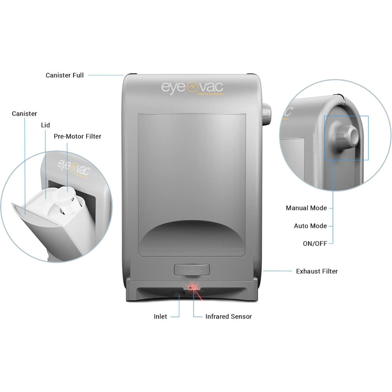 Aspirateur traîneau Pro Corded Touchless, argent