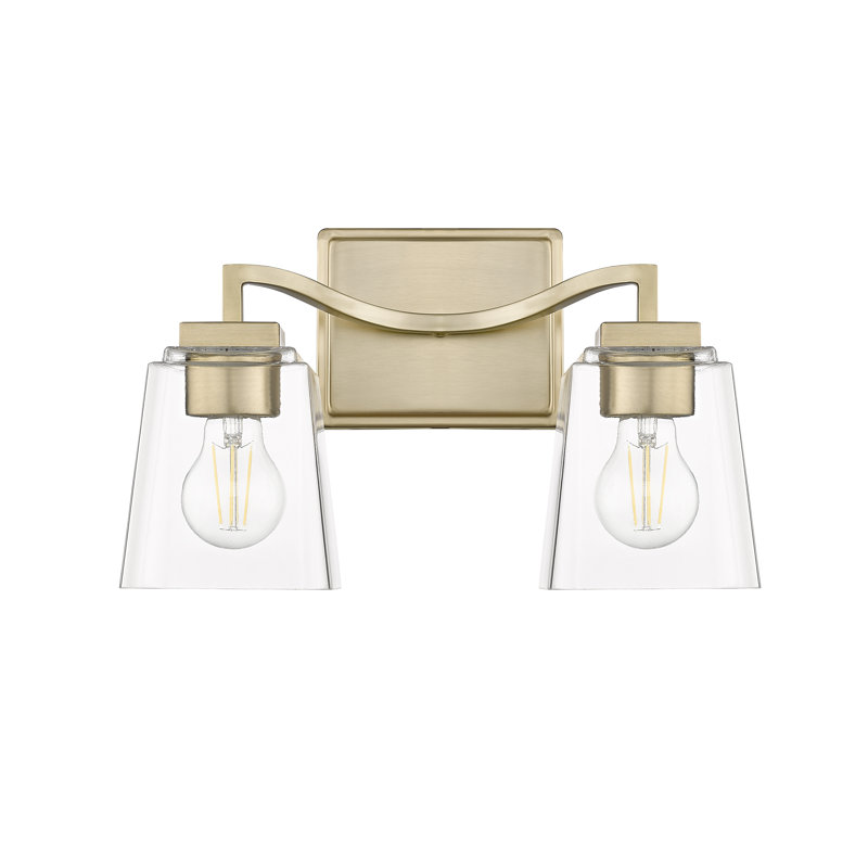 Schlater 2 - Light Dimmable Bathroom Vanity Light, Modern Gold