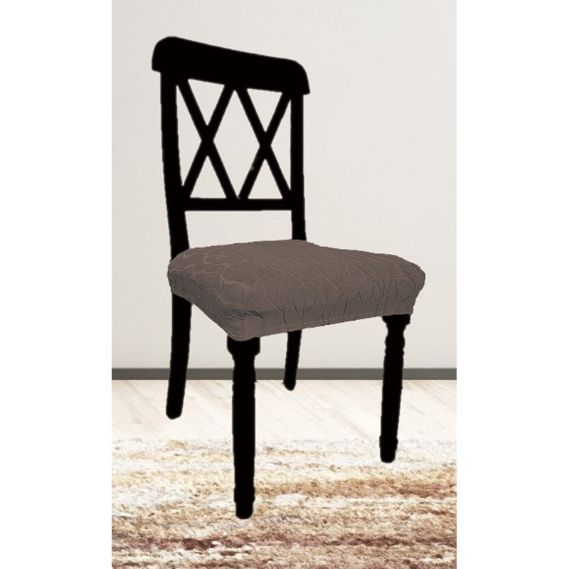 Housse extensible pour siège de chaise (14 x 15 po) - Argent, Polyester brun