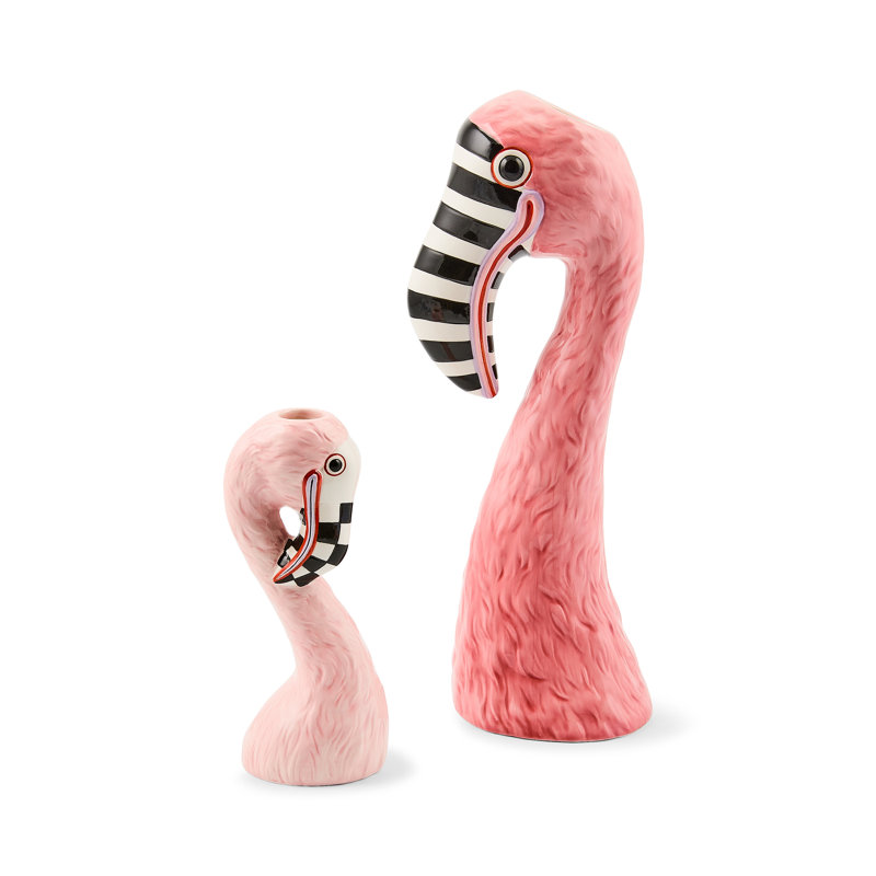 Patience Brewster Flamingo Ceramic Vase