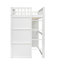 Lit mezzanine simple en bois massif avec cadre blanc pour un meilleur soutien-2059054681-2059054683