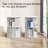 Rotating Bookshelf - Solid Wood Rotating Bookshelf Tower With 2 Drawers, 2 Tier Small Bookshelf, 360 Display Spinning Bookshelf, Round Corner Book Shelf For Small Space, Bedroom, Living Room-950797514-950797525