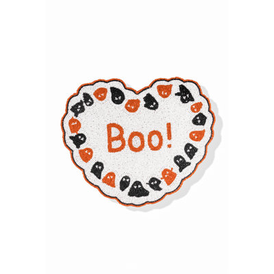 Boo! Heart Beaded Halloween Placemat