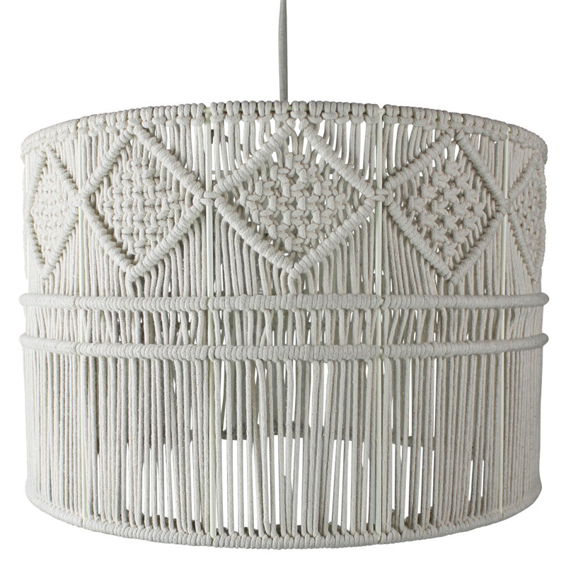 1 - Light White Shaded Pendant