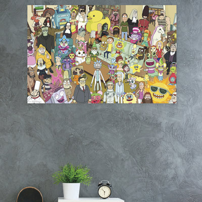 Impression sur papier rick and morty-group