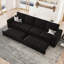 Canapé-lit modulaire en velours-350947574