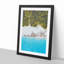 Palm Trees by the Beach in the Maldives - Picture Frame Painting Print-55578293-55578292