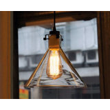 Luciana 1-Light Adjustable Height 9-Inch Edison Pendant With Bulb