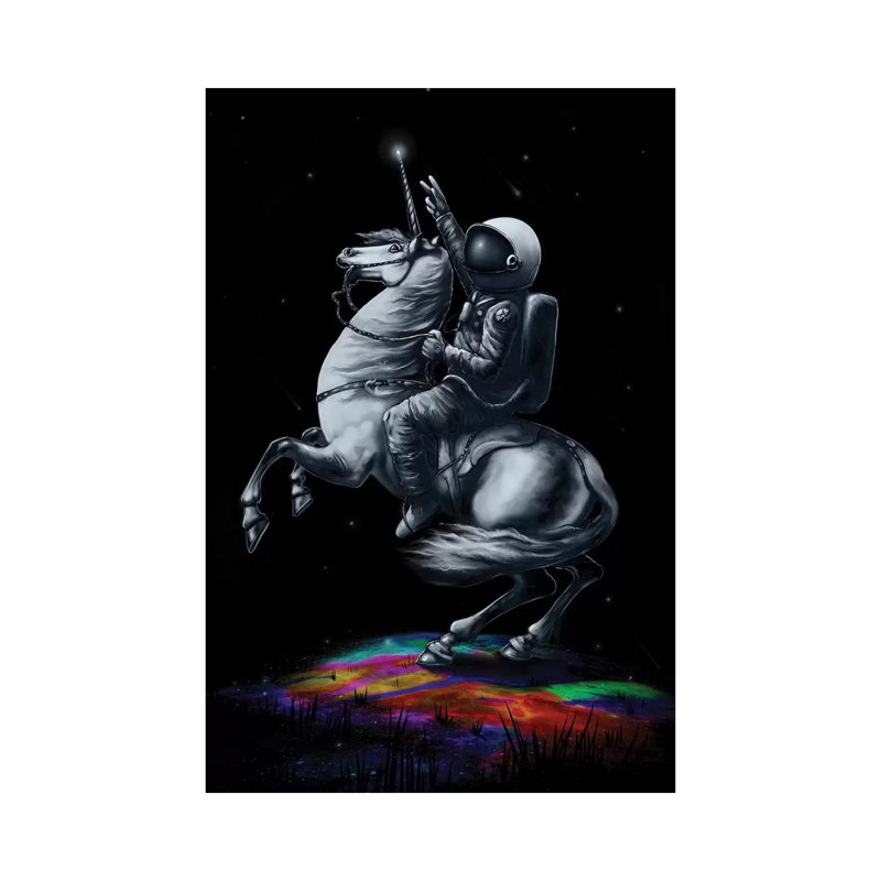 Across the Universe 1 Piece Wall Art on Canvas, 101.6cm H x 66.04cm W x 1.91cm D, Wrapped Canvas