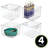 mDesign Plastic Garage Storage Organizer Bin, Built-In Handles, 2 Pack, Clear-87886755