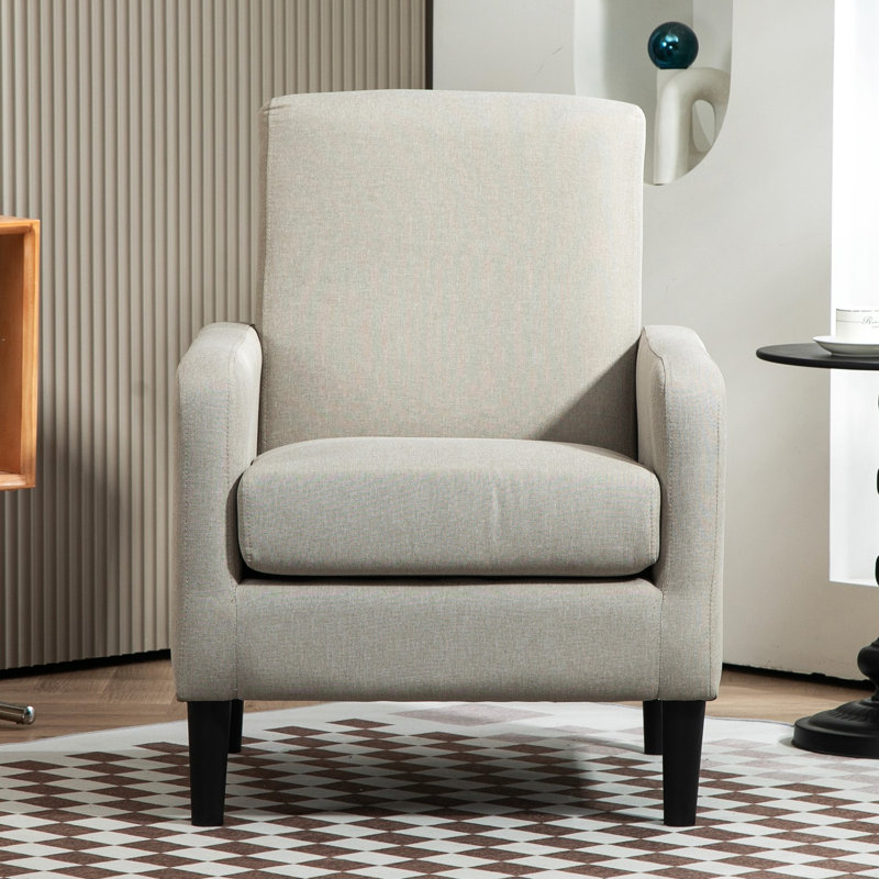 upholstery 26.2'' wide armchair, Light Camel Polyester