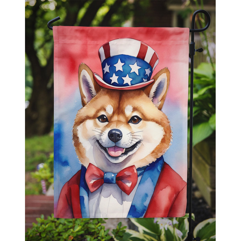 Drapeau patriotique du jardin américain, Shiba Inu