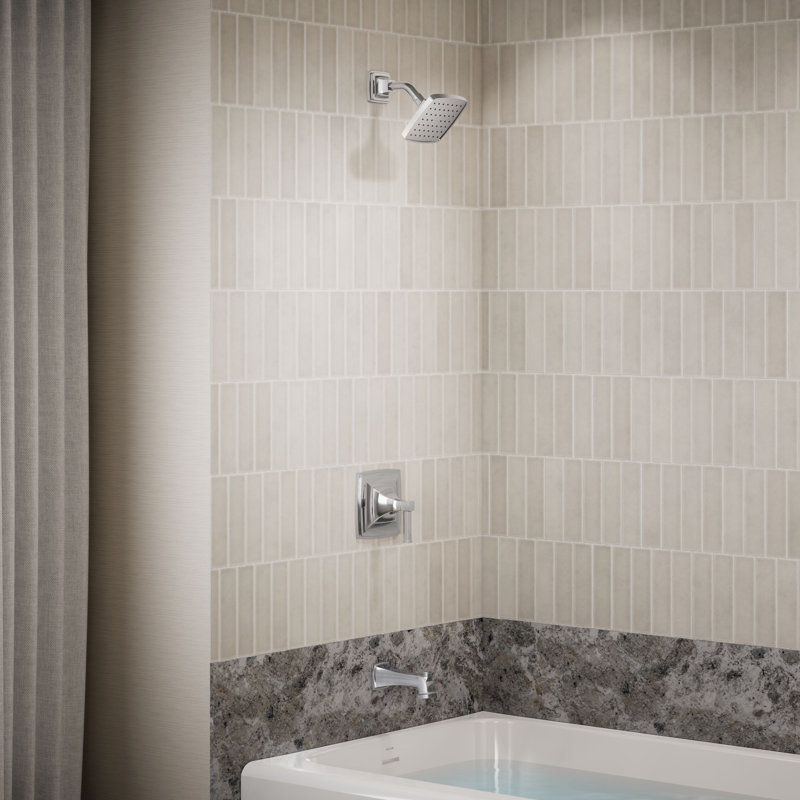 Riff Bath and Shower Faucet Trim, Polished Chrome