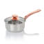 Gibson Home Ansonville 8 Piece Stainless Steel Cookware Set With Rose Gold Handles