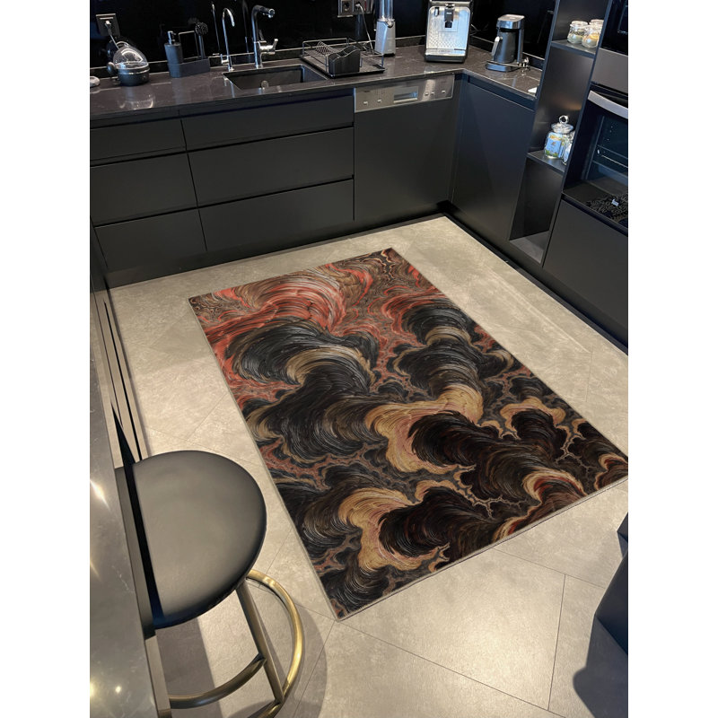 Tapis décoratif moderne Mira, Rectangle 3 pi 9,81 po x 4 pi 11,06 po