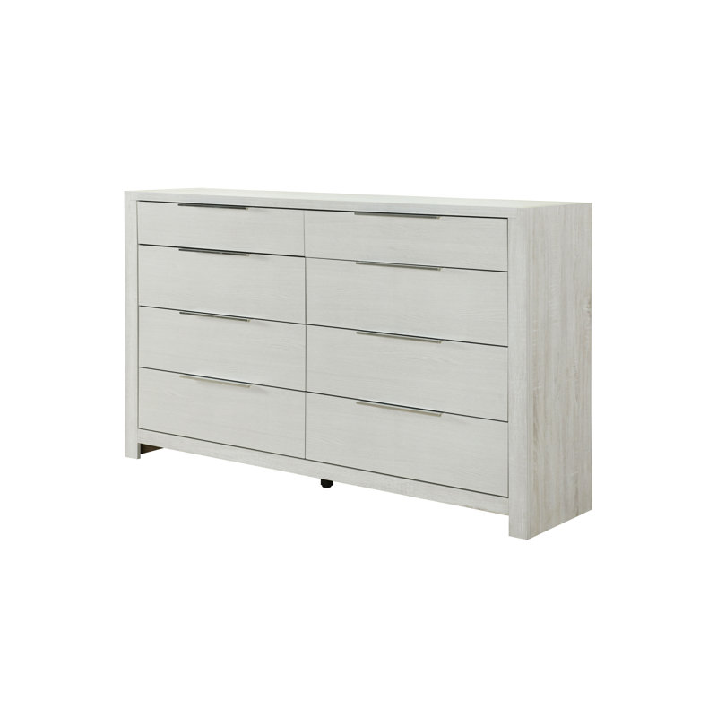 Commode 8 tiroirs Shavon, Beige