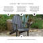 Chaise Adirondack en bois massif Langport-996971591