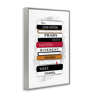 «Tall Fashion Bookstack», estampe numérique par Martina Pavlova