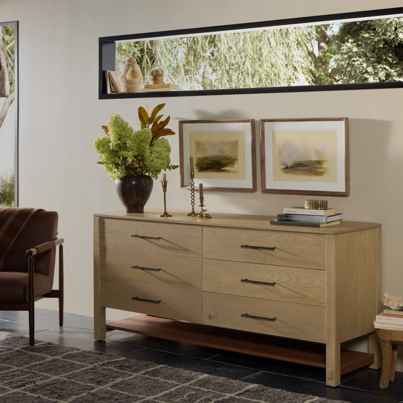 Blake 6 Drawer Dresser-Washed Ash