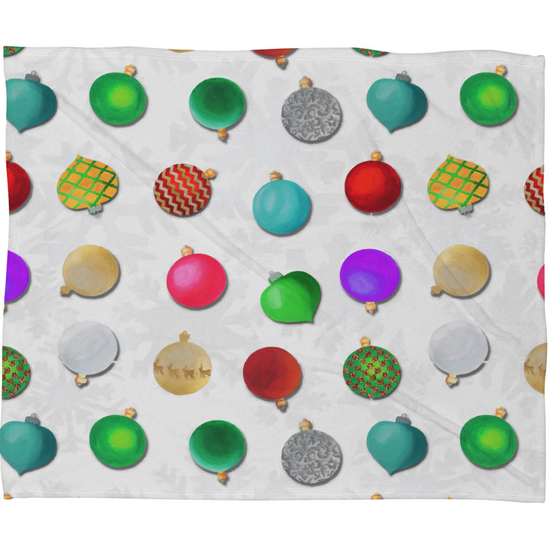 Jeté à polaire en peluche multi ornements design Madart Inc, Moyen