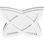 38"OD x 14 1/4"C x 1"P Cosmo Architectural Grade PVC Contemporary Ceiling Medallion