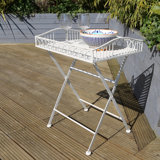 Elsmere Folding Iron Side Table