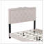 Structure de lit tapissier avec motif de rivets, lit plateforme en velours-1601106292