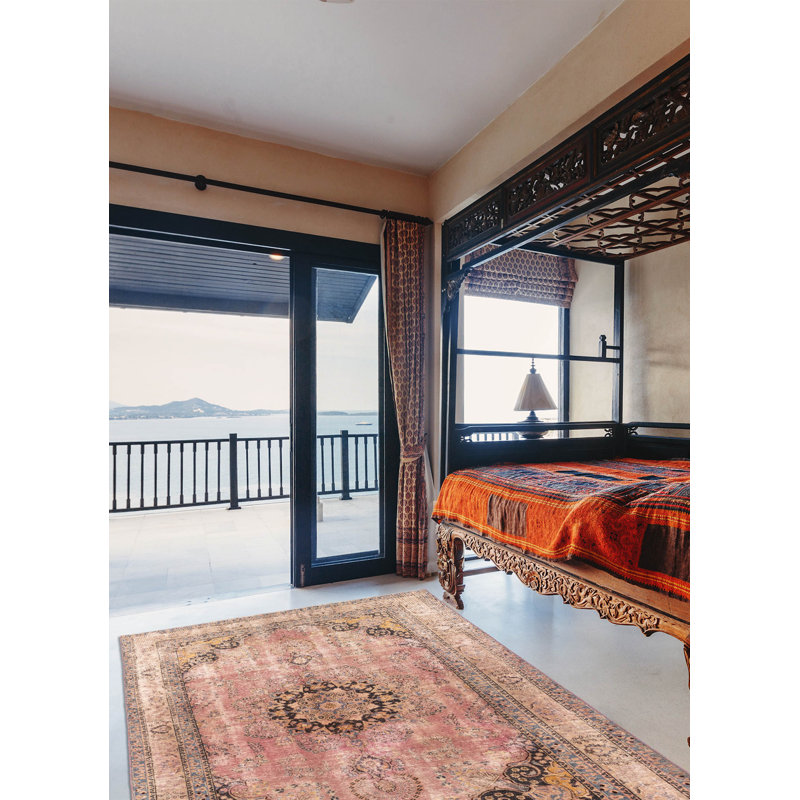 Tapis violet Antalya Vintage 6 pi 2 po x 9 pi 3 po