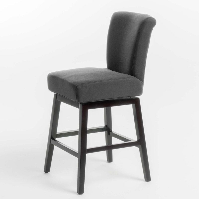 Cheeseman Swivel Stool, Black, Counter Stool (27. 5" Seat Height )