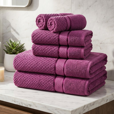Collection de serviettes texturées 100% coton Mulaayam