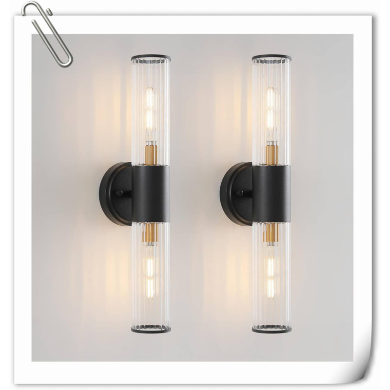 Delyn Brass LED Plug-in Armed Sconce