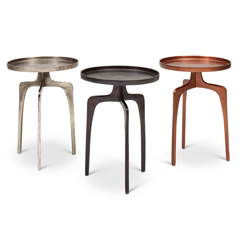 Elements Vinya End Table, Silver