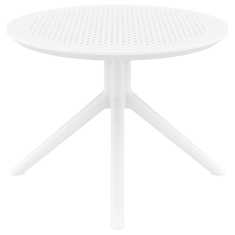 Table basse ronde Sky, Blanc