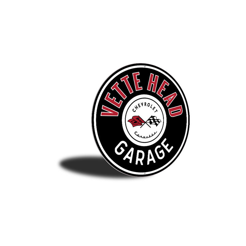 Enseigne Vette Head, H 12 po x l 12 po x P 0,04 po