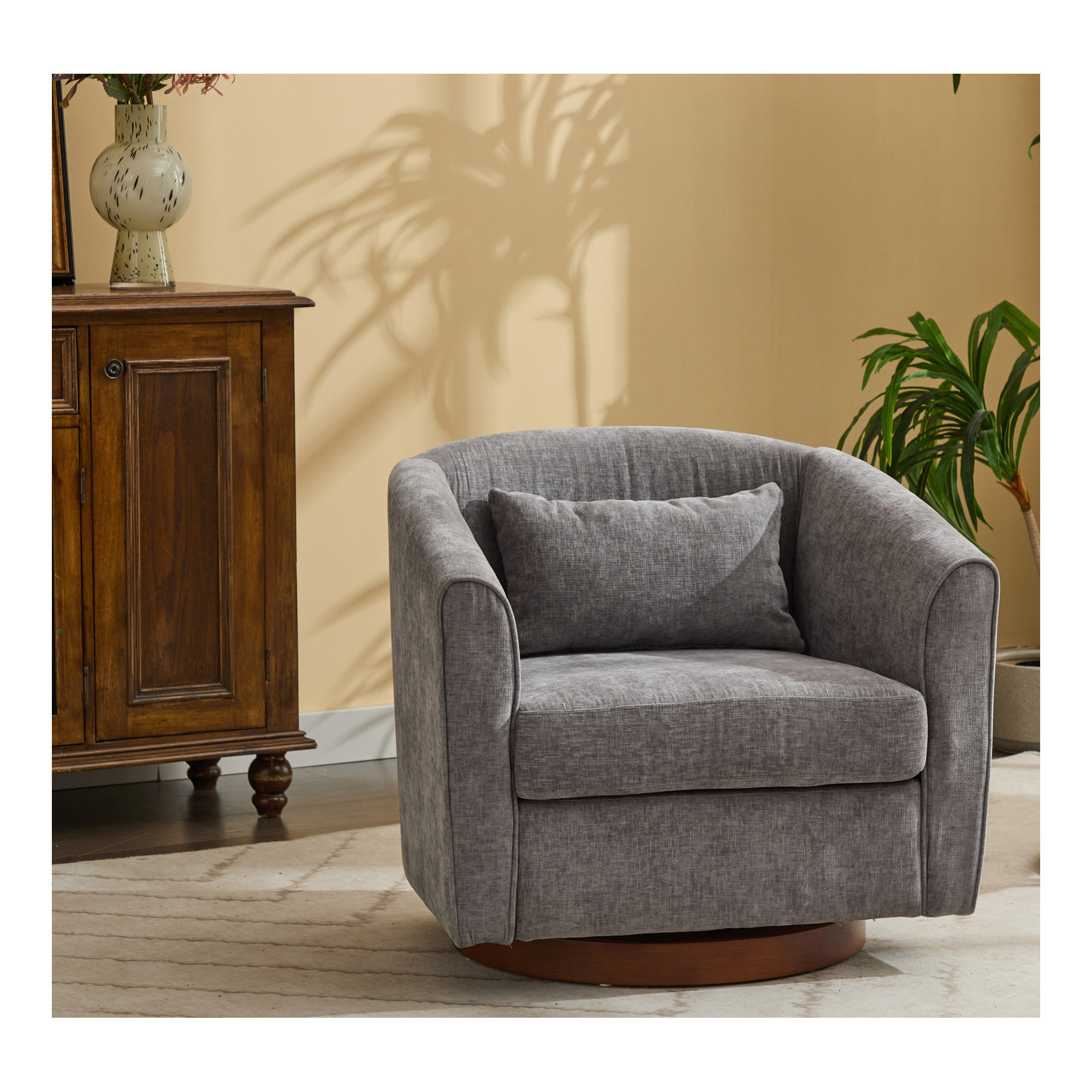 Latitude Run® Swivel Accent Chair for Living Room, Sofa Chairs with ...