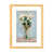 Toile avec cadre en bois beige