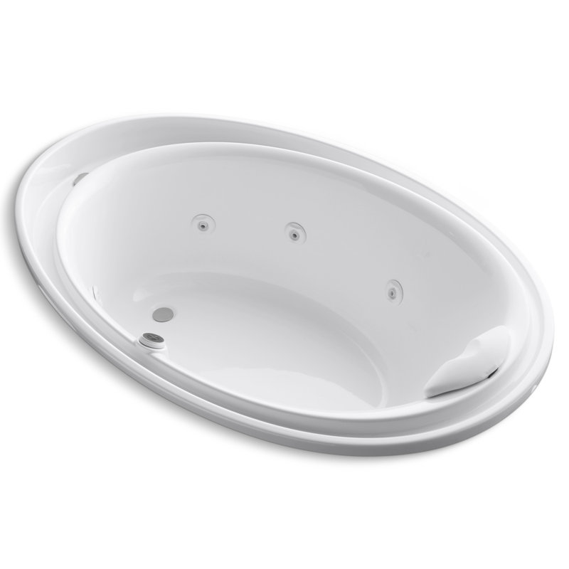 Baignoire tourbillon 72" x 46" purist, Blanc