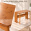 Bureau pliable en bambou massif avec étagères de rangement ouvertes intégrées, poste de travail peu encombrant pour chambre, dortoir, appartement et bureau à domicile, finition marron