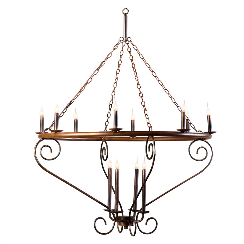 Circular Scroll Chandelier