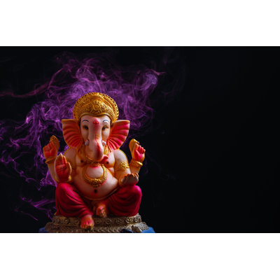 Lord Ganesha by Nikhil Patil - Wrapped Canvas Print