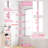  Adjustable Pink Shower Caddy - Rust-Resistant, Portable 4-Shelf Corner Organizer For Showers And Bathrooms